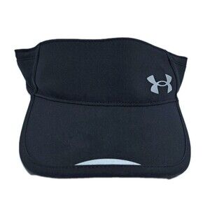 Under Armour Visor Hat Cap StrapBack Black Launch Adjustable Golf Tennis Beach